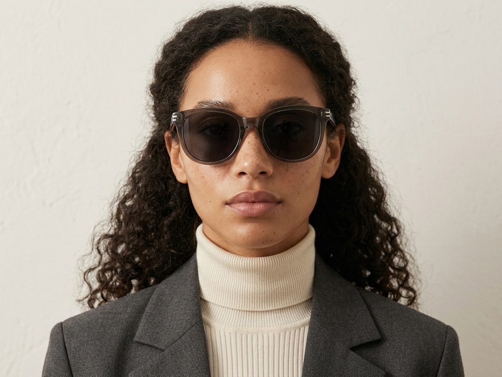 BS0824-0117_Green_Oval_TR90_sunglasses-tryon_female