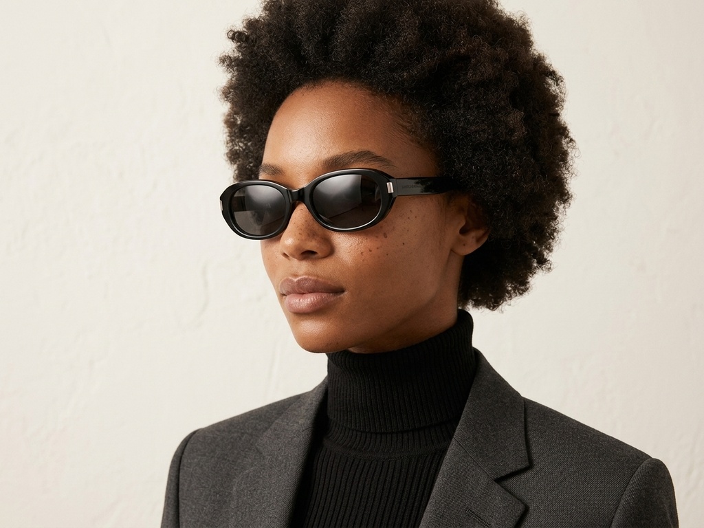 BS0824-0118_Black_Oval_TR90_sunglasses-tryon_female