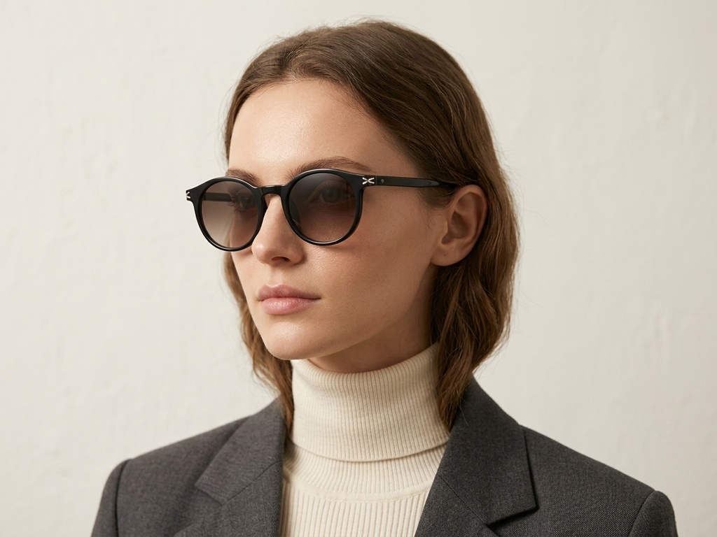 BS0824-0125_Black_Oval_TR90_sunglasses-tryon_female