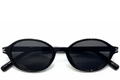 BS0824-0130_Black_Oval_TR90_sunglasses_front