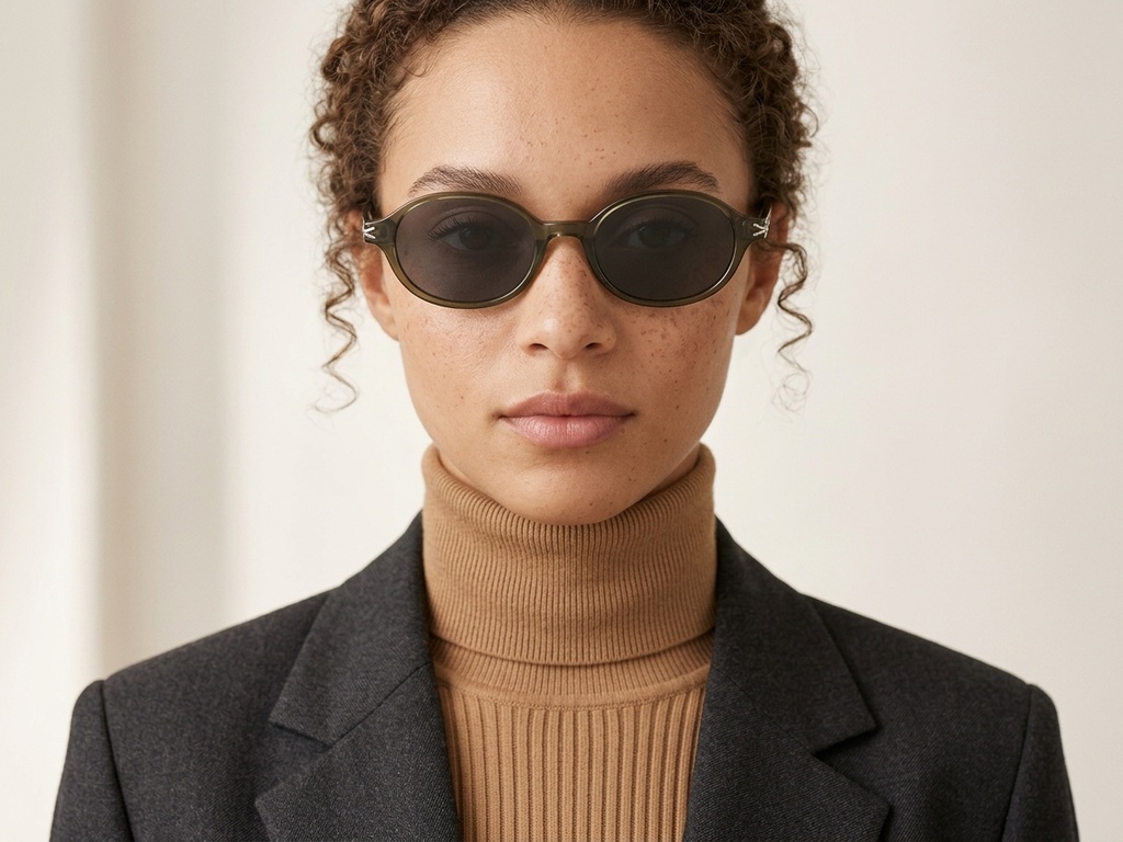 BS0824-0134_Green_Oval_TR90_sunglasses-tryon_female