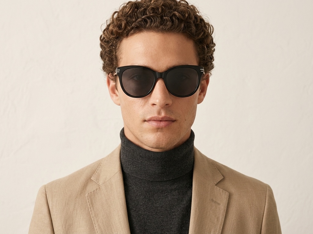 BS0824-0136_Black_Oval_TR90_sunglasses-tryon_male