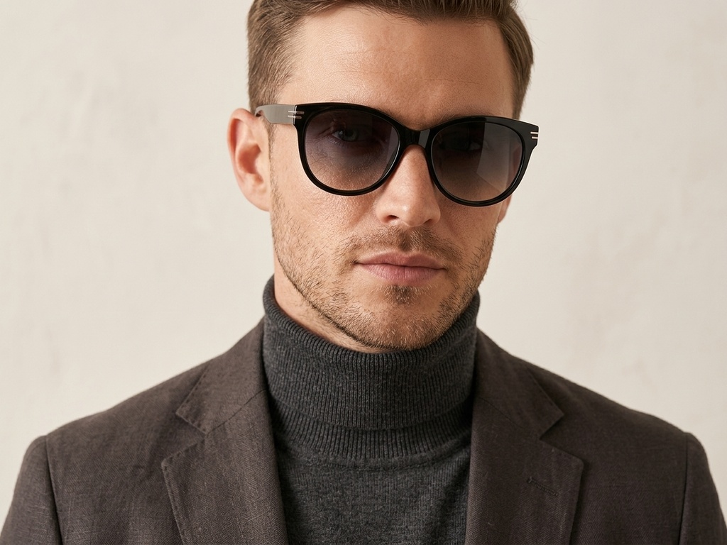 BS0824-0138_Black_Oval_TR90_sunglasses-tryon_male