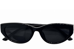 BS0824-0143_Black_Oval_TR90_sunglasses_front