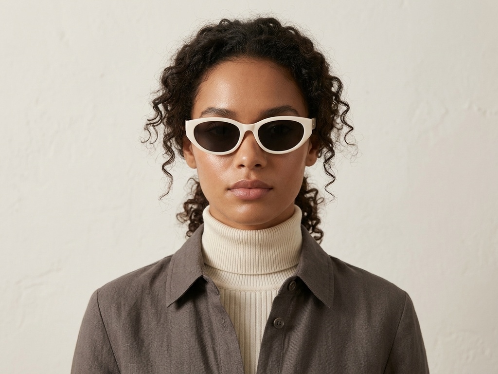 BS0824-0147_Cream_Oval_TR90_sunglasses-tryon_female