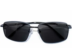 BS0824-0151_Blue_Rectangular_Metal_sunglasses_front
