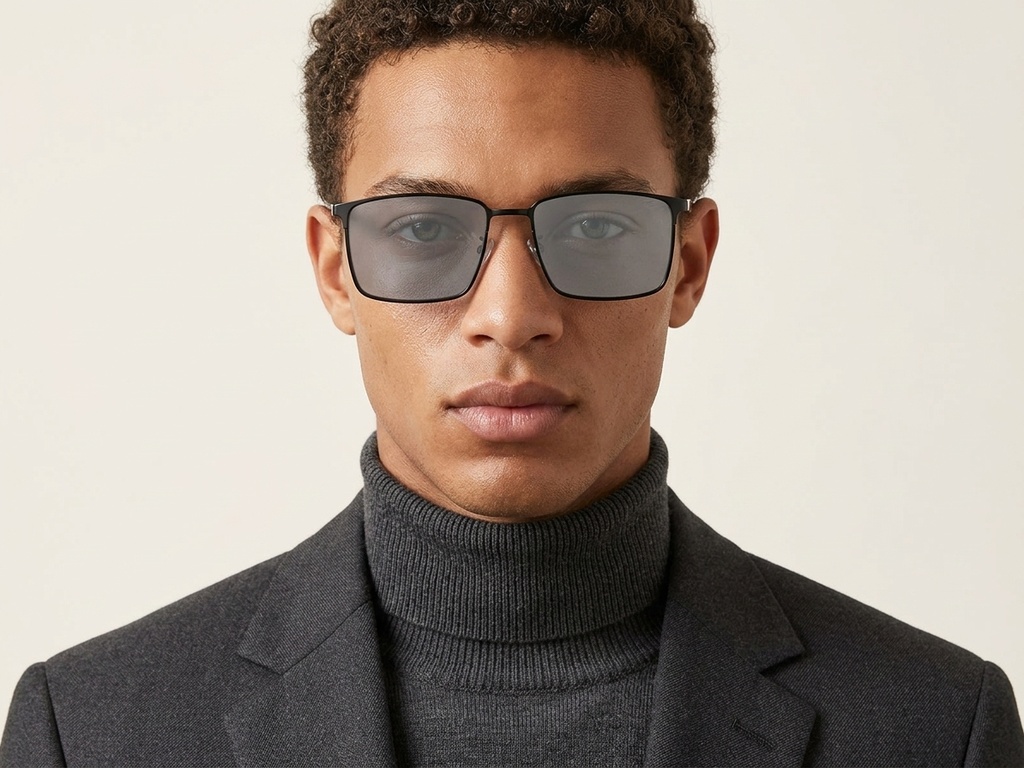 BS0824-0154_Black_Rectangular_Metal_sunglasses-tryon_male