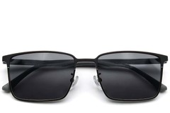 BS0824-0154_Black_Rectangular_Metal_sunglasses_front