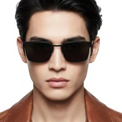 bs0824-0159_black_rectangular_metal_sunglasses_model