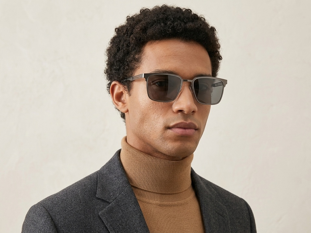 BS0824-0160_Grey_Rectangular_Metal_sunglasses-tryon_male