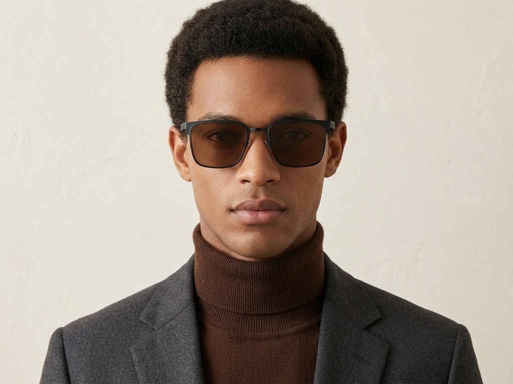 BS0824-0162_Black_Rectangular_Metal_sunglasses-tryon_male