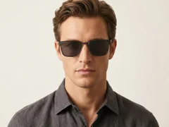 BS0824-0163_Black_Rectangular_Metal_sunglasses-tryon_male