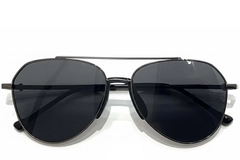 BS0824-0170_Grey_Aviator_Metal_sunglasses_front