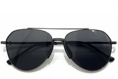 BS0824-0170_Grey_Aviator_Metal_sunglasses_front