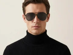 BS0824-0171_Black_Aviator_Metal_sunglasses-tryon_male