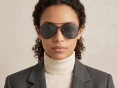 BS0824-0172_Black_Aviator_Metal_sunglasses-tryon_female