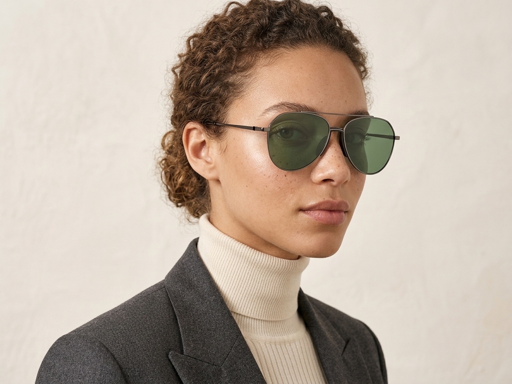 BS0824-0173_Grey_Aviator_Metal_sunglasses-tryon_female
