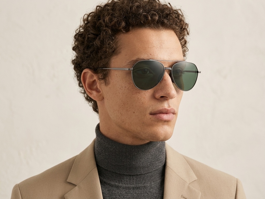 BS0824-0173_Grey_Aviator_Metal_sunglasses-tryon_male
