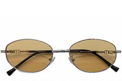 BS0824-0180_Silver_Oval_Metal_sunglasses_front