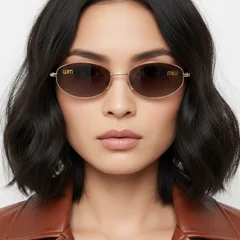 bs0824-0181_golden_oval_metal_sunglasses_model