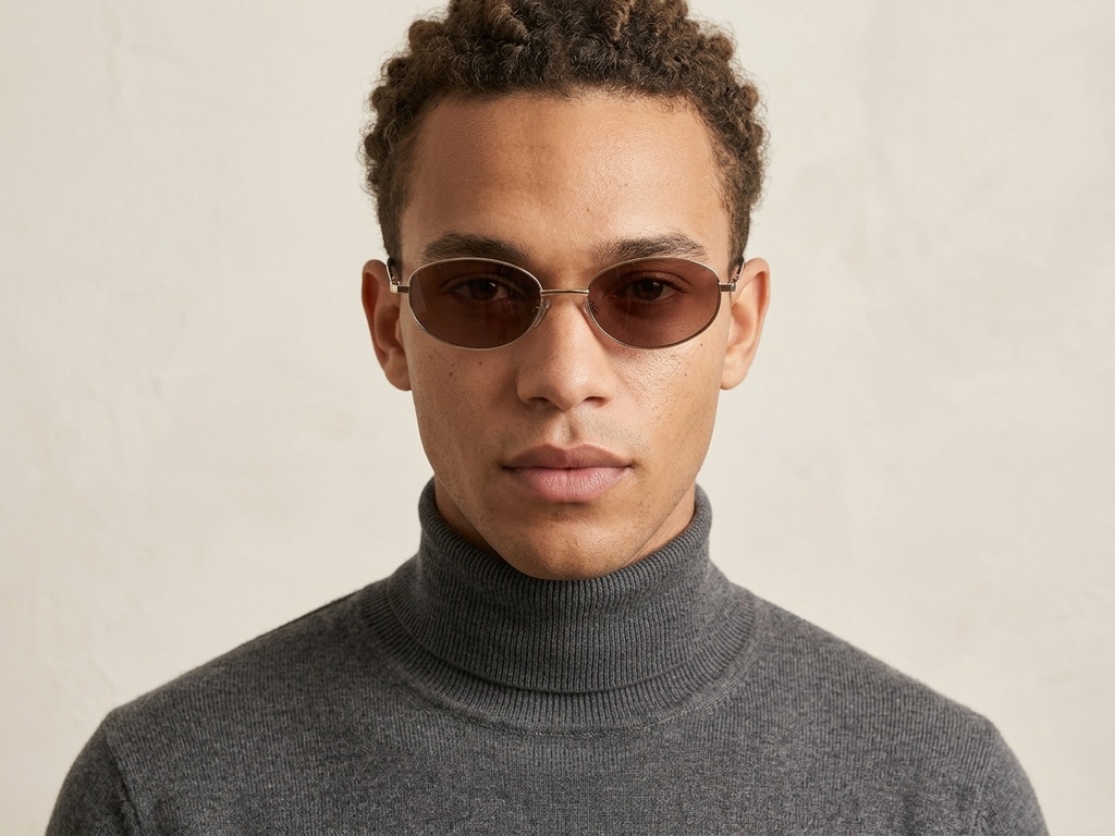 BS0824-0183_Golden_Oval_Metal_sunglasses-tryon_male
