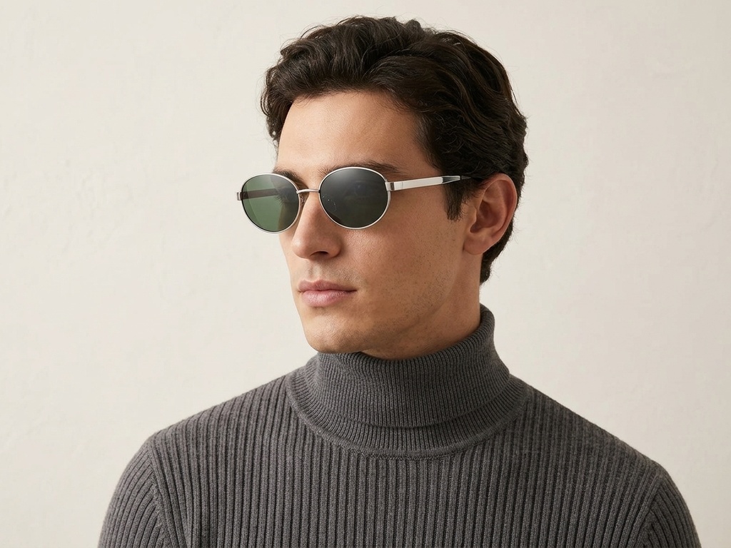 BS0824-0195_Silver_Oval_Metal_sunglasses-tryon_male