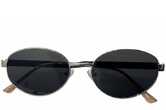 BS0824-0196_Silver_Oval_Metal_sunglasses_front