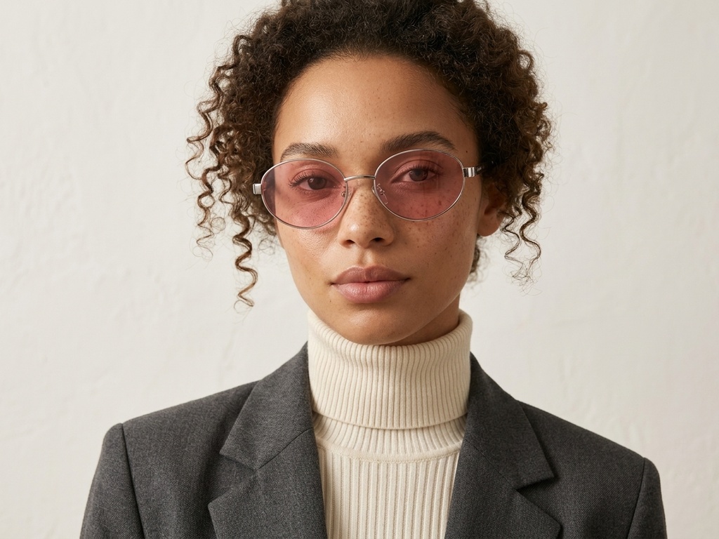 BS0824-0197_Golden_Oval_Metal_sunglasses-tryon_female