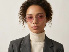 BS0824-0197_Golden_Oval_Metal_sunglasses-tryon_female