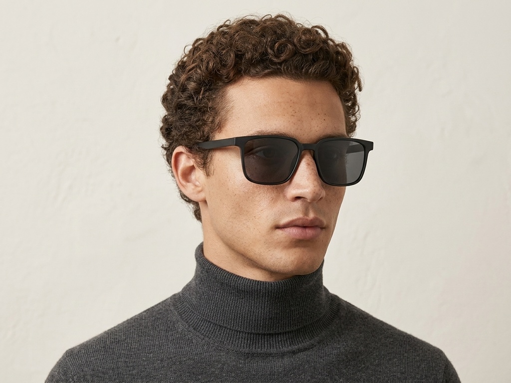 BS0824-0198_Black_Rectangular_TR90_sunglasses-tryon_male