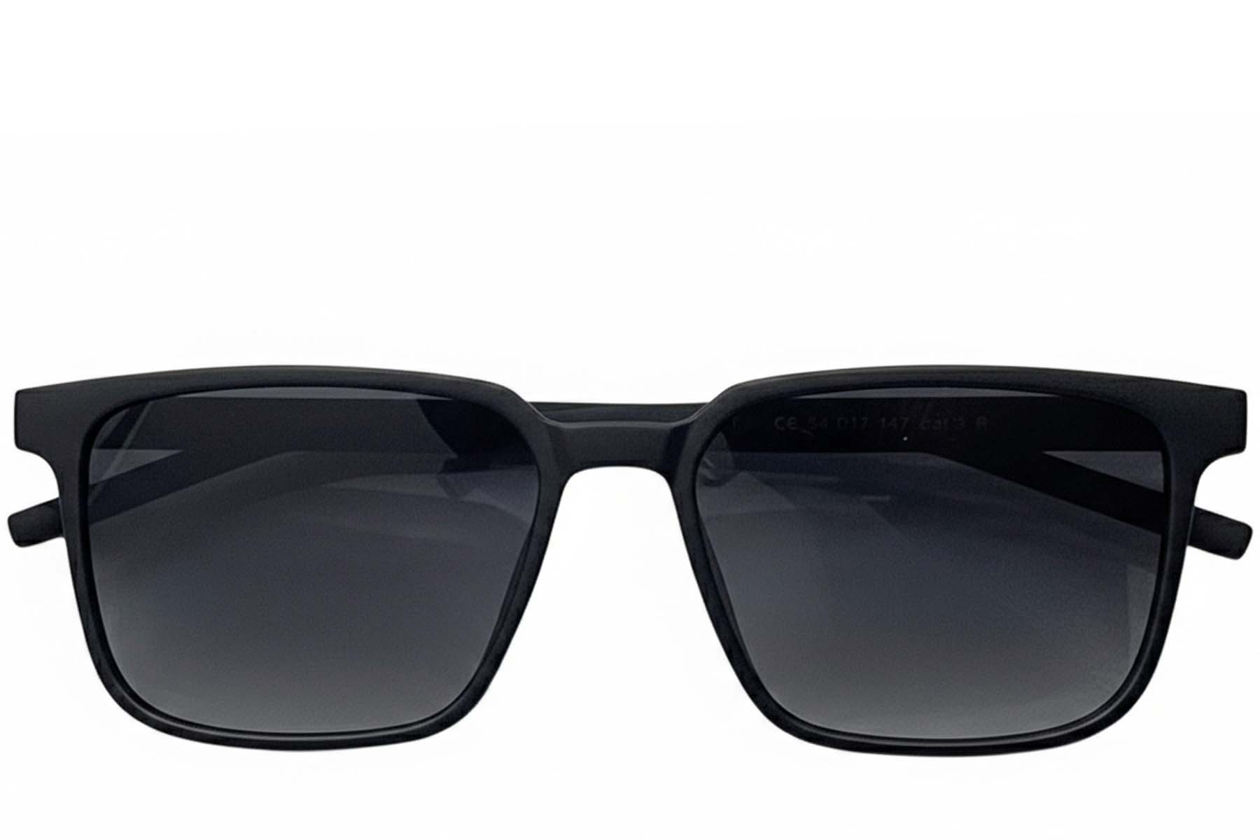 BS0824-0201_Black_Rectangular_TR90_sunglasses_front