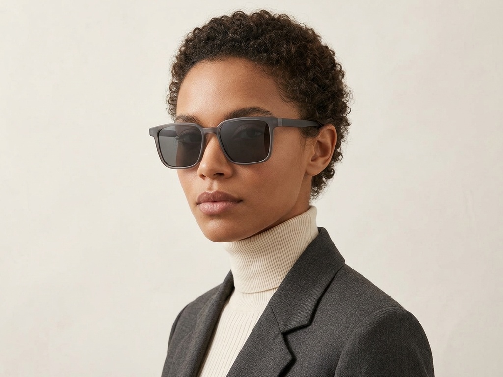 BS0824-0202_Grey_Rectangular_TR90_sunglasses-tryon_female