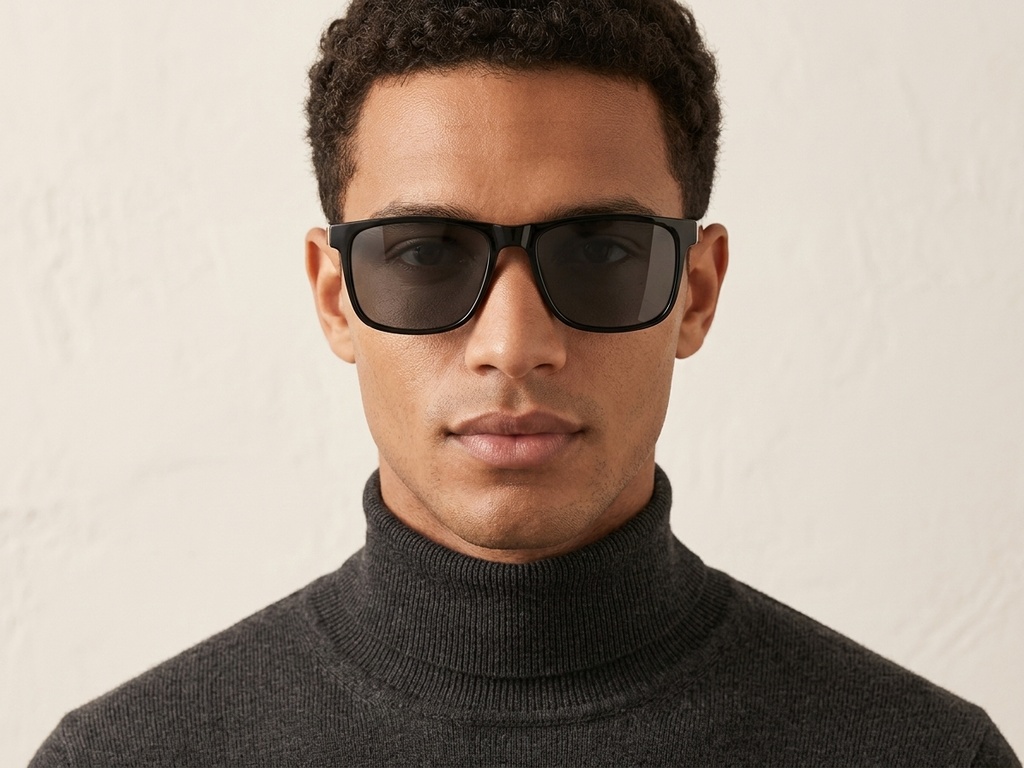 BS0824-0204_Black_Rectangular_TR90_sunglasses-tryon_male