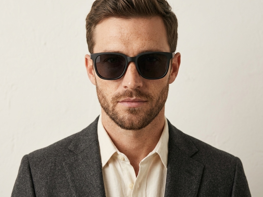 BS0824-0208_Black_Rectangular_TR90_sunglasses-tryon_male