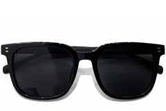 BS0824-0214_Black_Rectangular_TR90_sunglasses_front