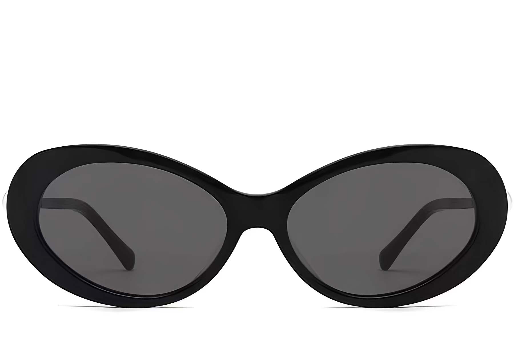 BS0824-0223_Black_Oval_TR90_sunglasses_front