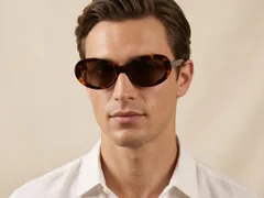 Oval Tortoiseshell TR90 Sunglasses #BS0824-0225
