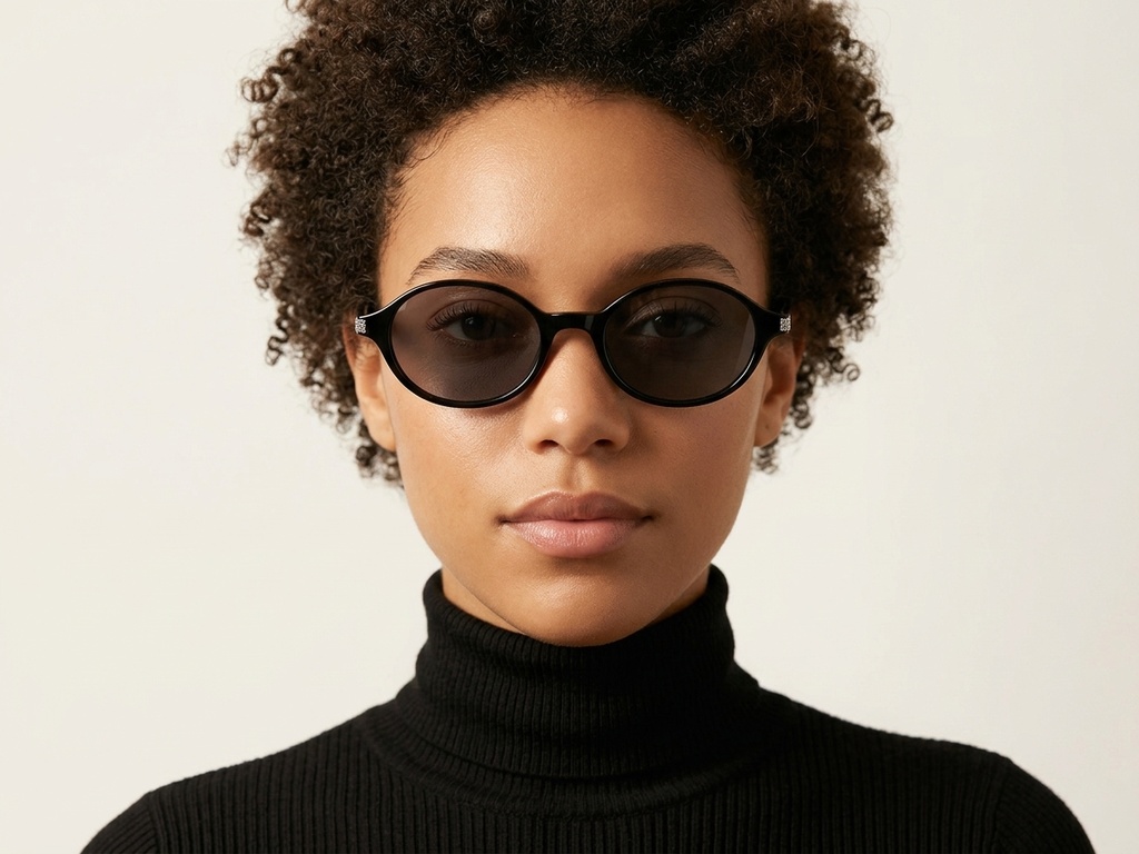 BS0824-0230_Black_Oval_TR90_sunglasses-tryon_female