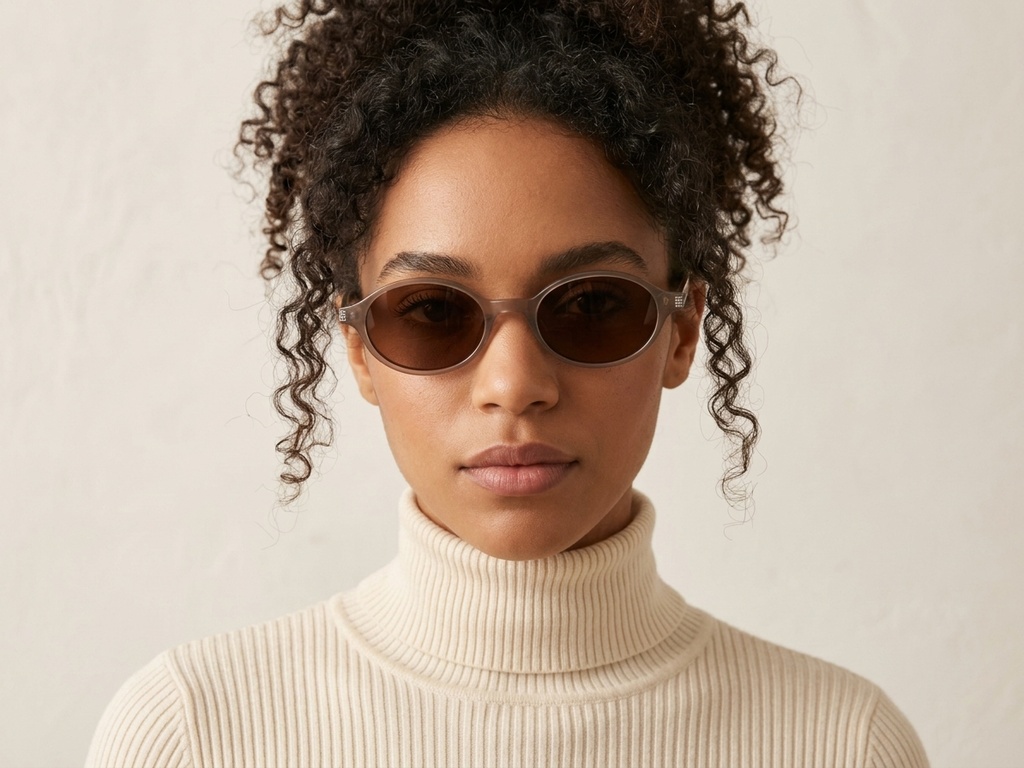 BS0824-0231_Brown_Oval_TR90_sunglasses-tryon_female