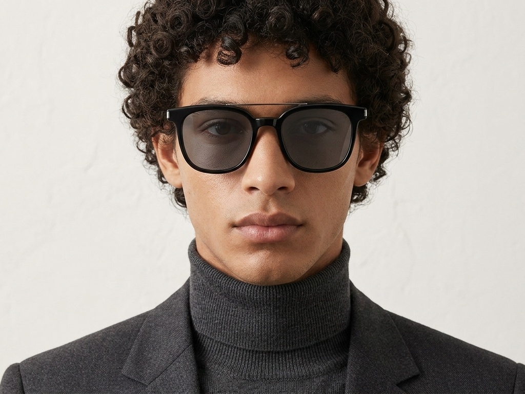 BS0824-0240_Black_Rectangular_TR90_sunglasses-tryon_male