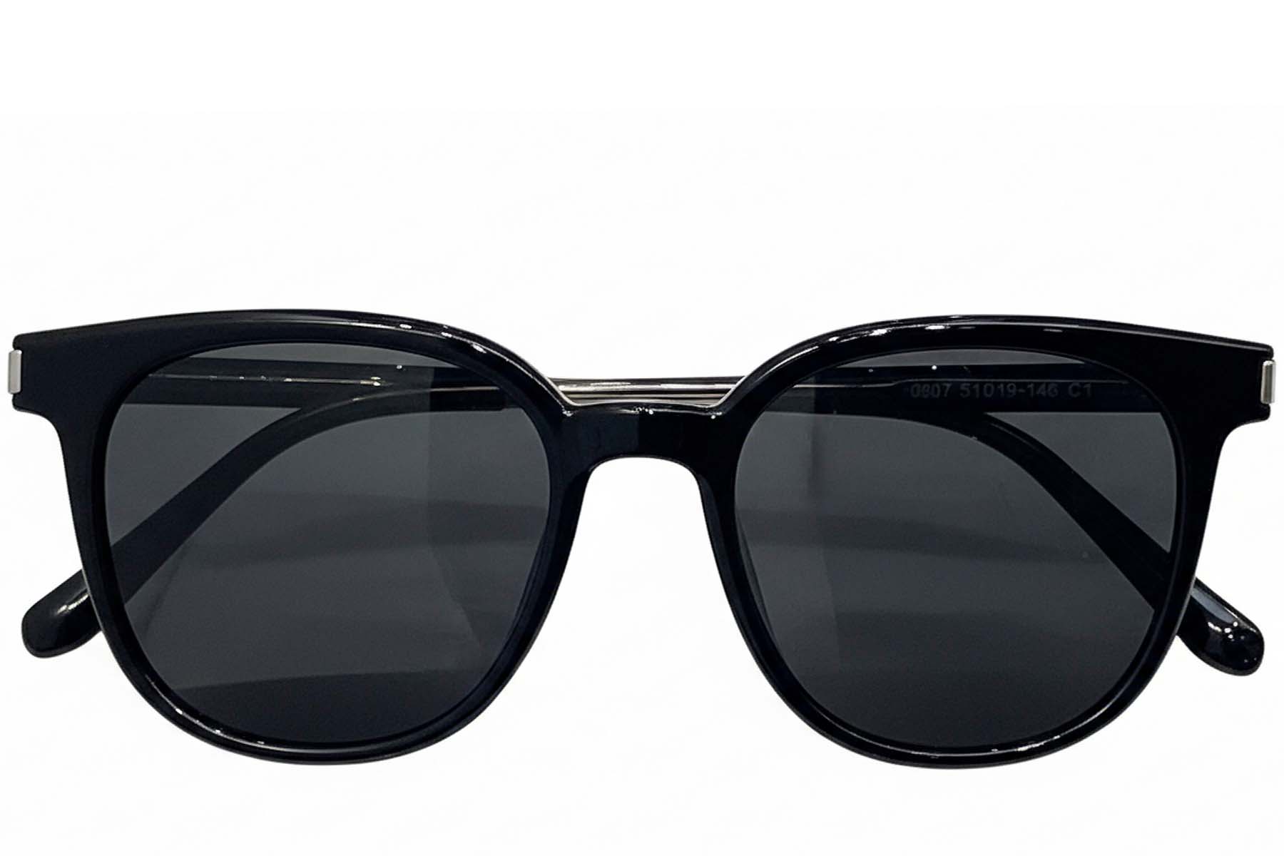 BS0824-0240_Black_Rectangular_TR90_sunglasses_front