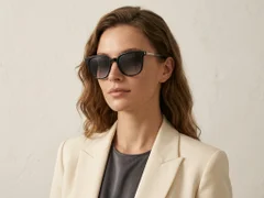 BS0824-0241_Black_Rectangular_TR90_sunglasses-tryon_female