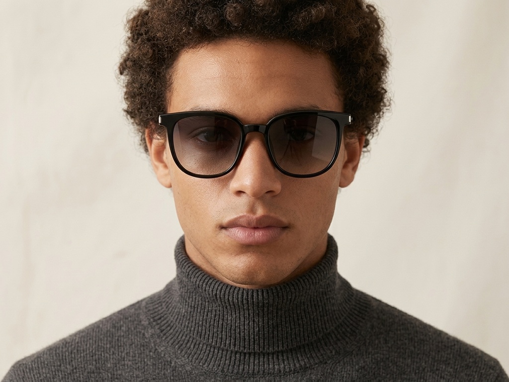 BS0824-0241_Black_Rectangular_TR90_sunglasses-tryon_male