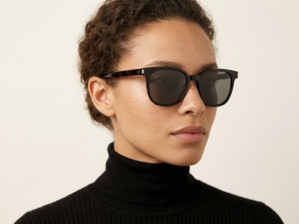BS0824-0244_Black_Rectangular_TR90_sunglasses-tryon_female