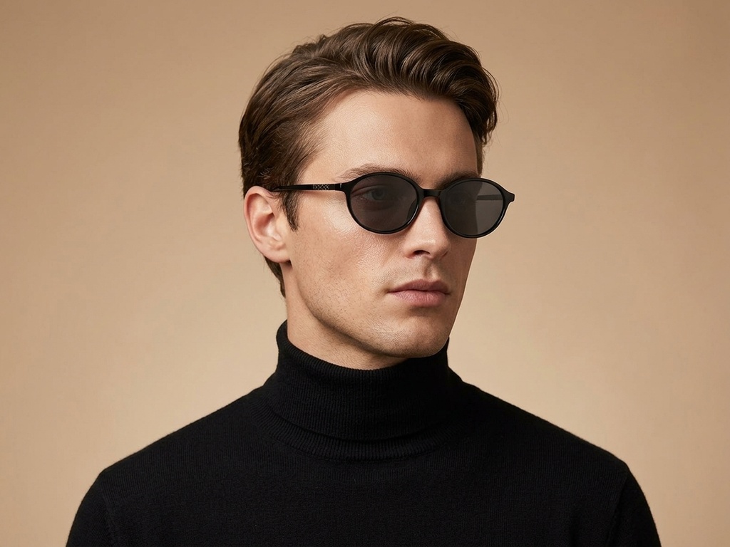BS0824-0246_Black_Oval_TR90_sunglasses-tryon_male