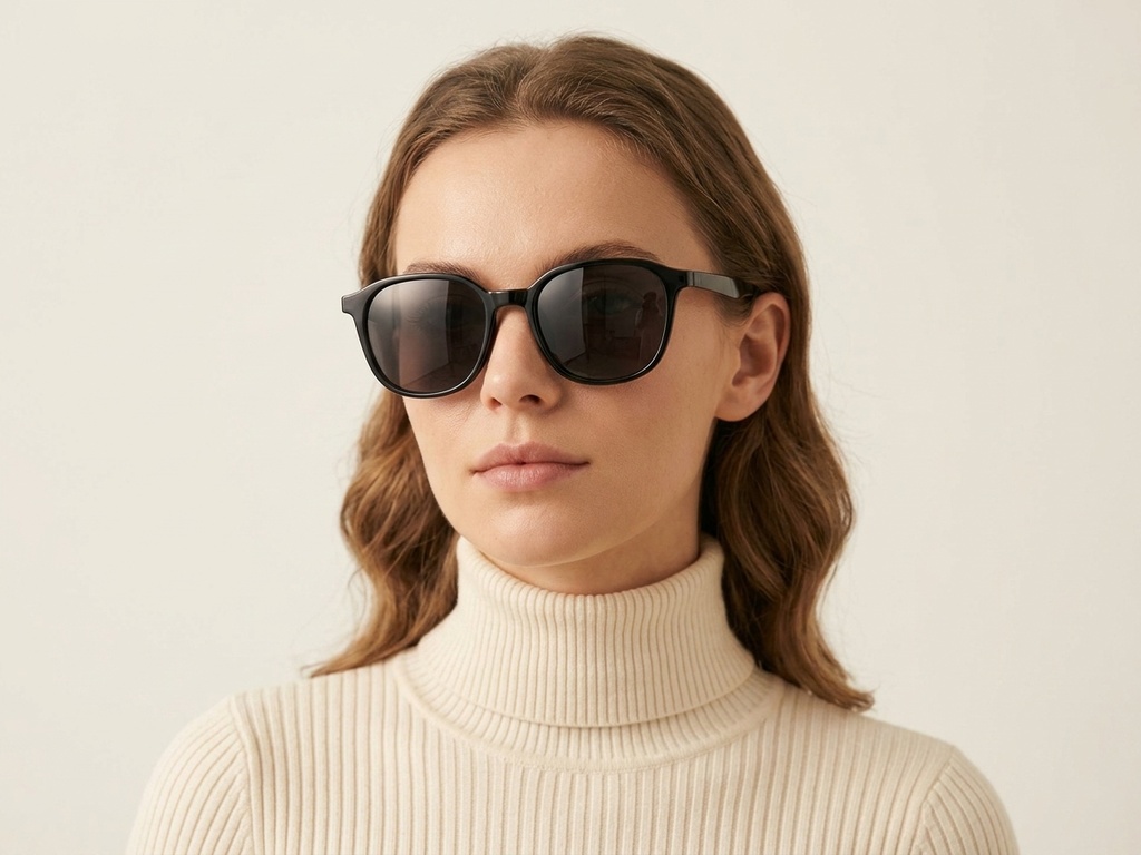 BS0824-0251_Black_Rectangular_TR90_sunglasses-tryon_female