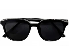 BS0824-0251_Black_Rectangular_TR90_sunglasses_front