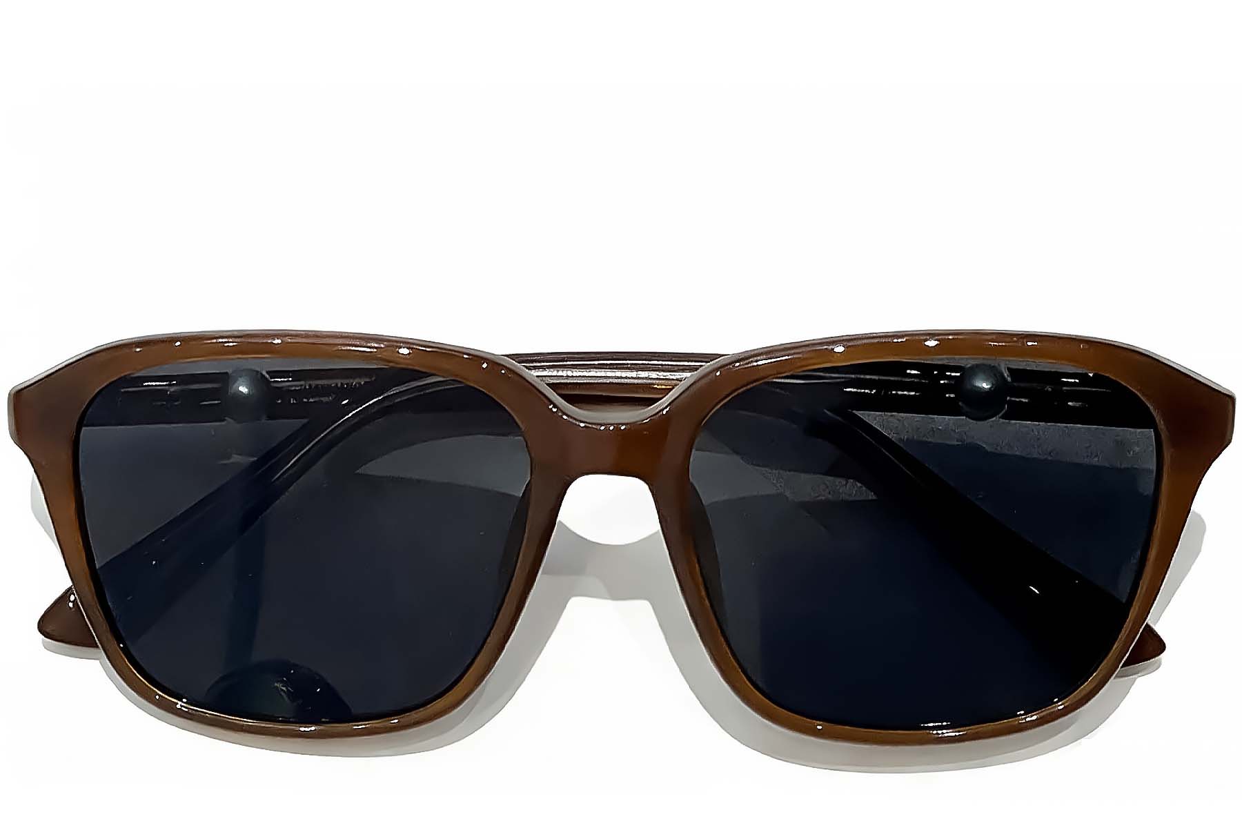 BS0824-0260_Brown_Rectangular_TR90_sunglasses_front