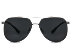 BS0824-0262_Grey_Aviator_Metal_sunglasses_front