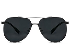 BS0824-0263_Black_Aviator_Metal_sunglasses_front